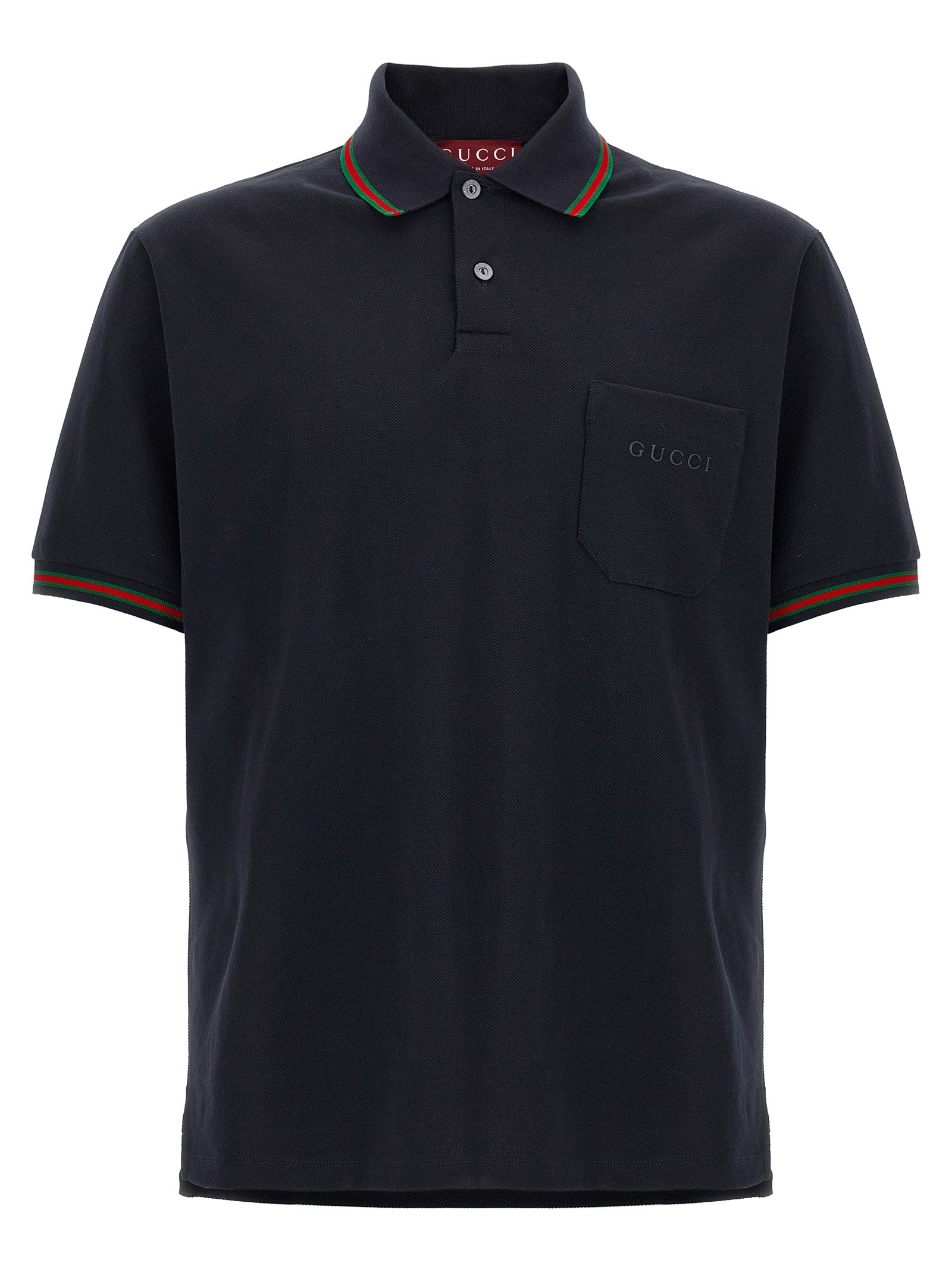 Blue Cotton Polo Shirt
