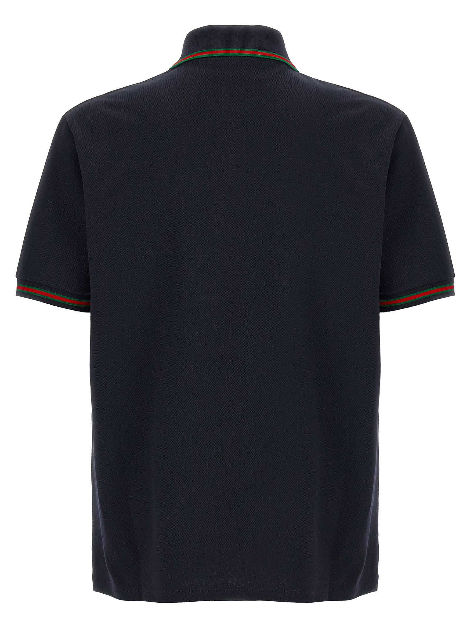 Blue Cotton Polo Shirt