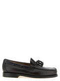 Brown Cowhide Slip-On Loafers