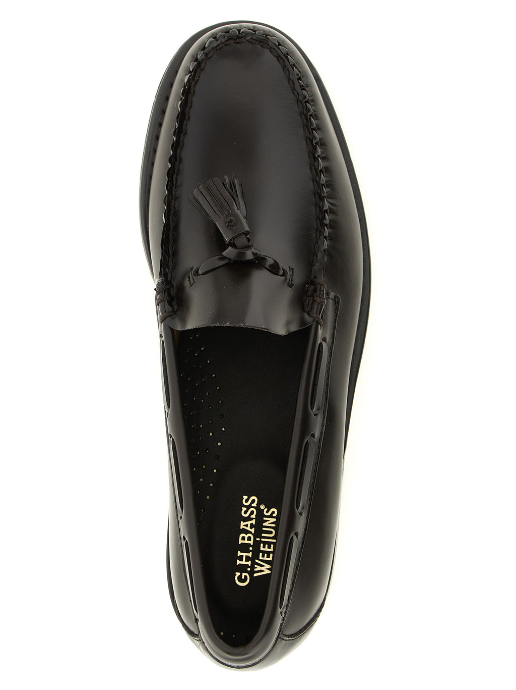 Brown Cowhide Slip-On Loafers