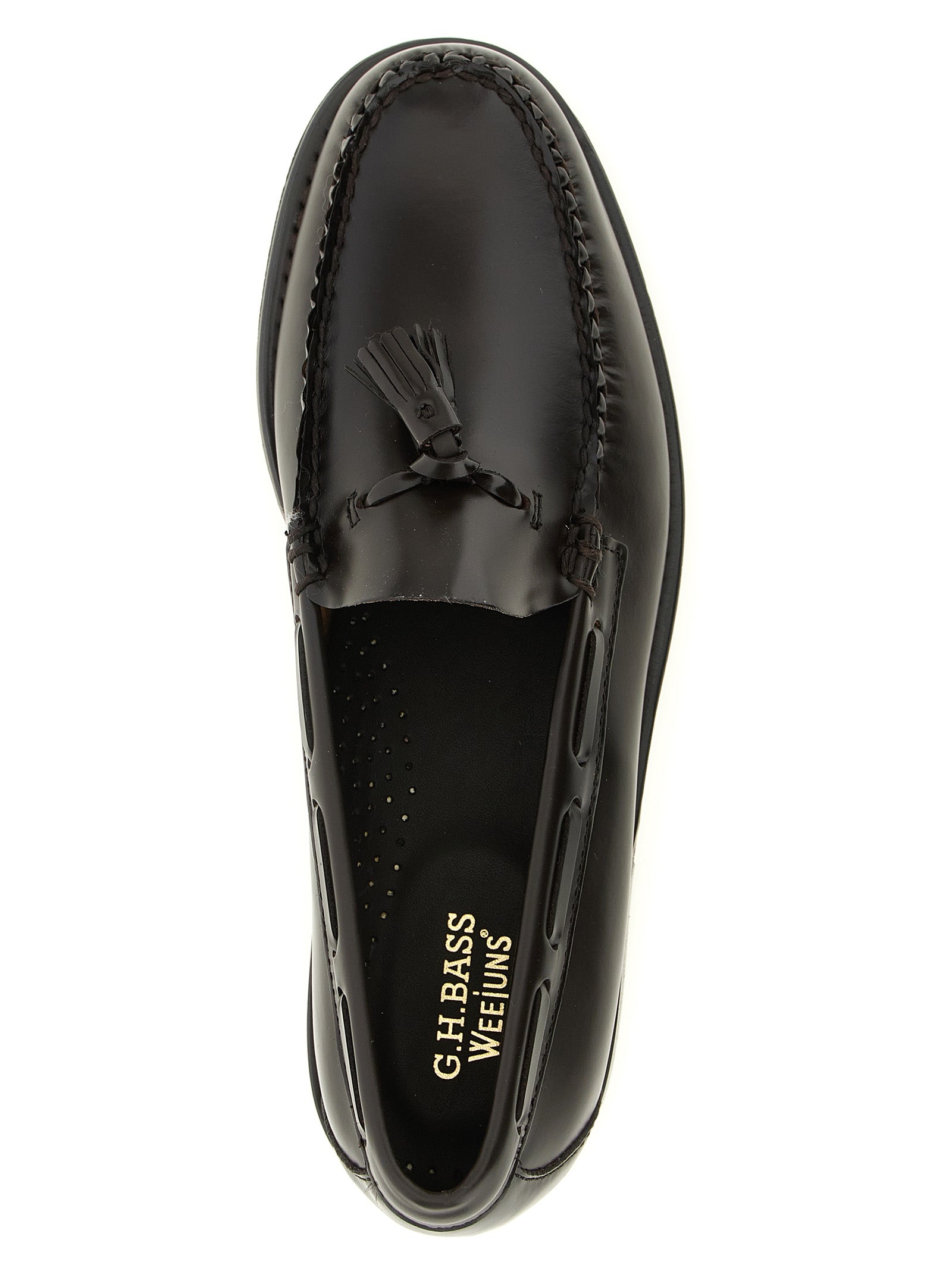 Brown Cowhide Slip-On Loafers