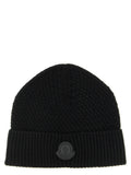 Black Leather Beanie