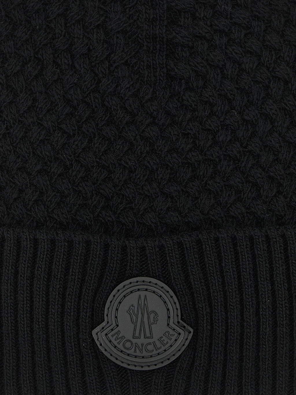 Black Leather Beanie