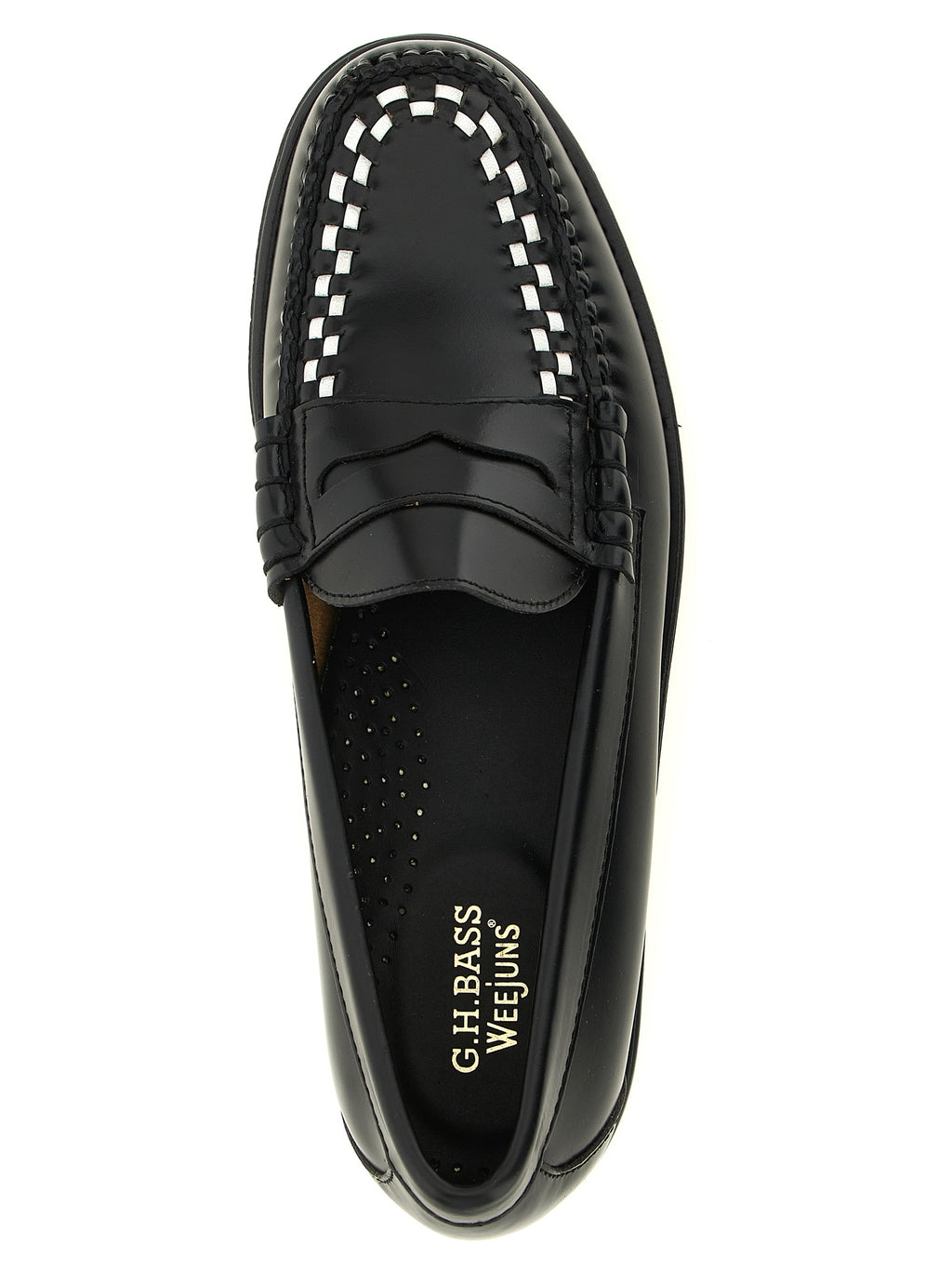Bicolor Cowhide Slip-On Loafers