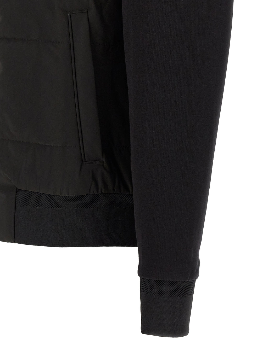 Black Cotton Sweatshirt