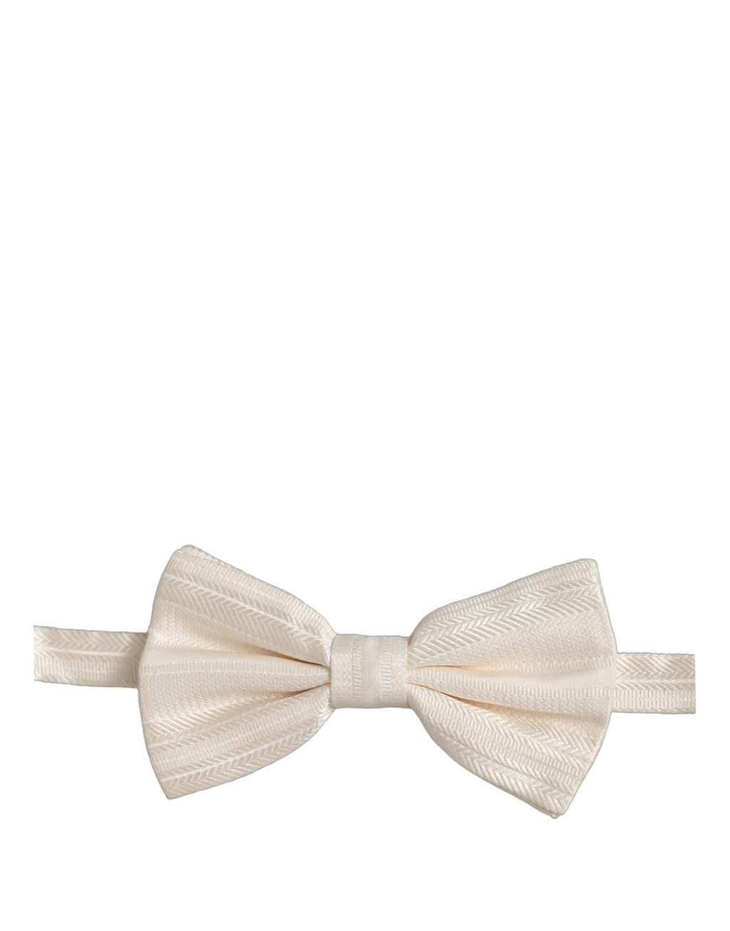Men White 100% Silk Adjustable Neck Papillon Bow Tie