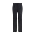 Black Wool Oves Aries Casual Pants