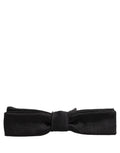 Men Black 100% SIlk Adjustable Neck Papillon Bow Tie