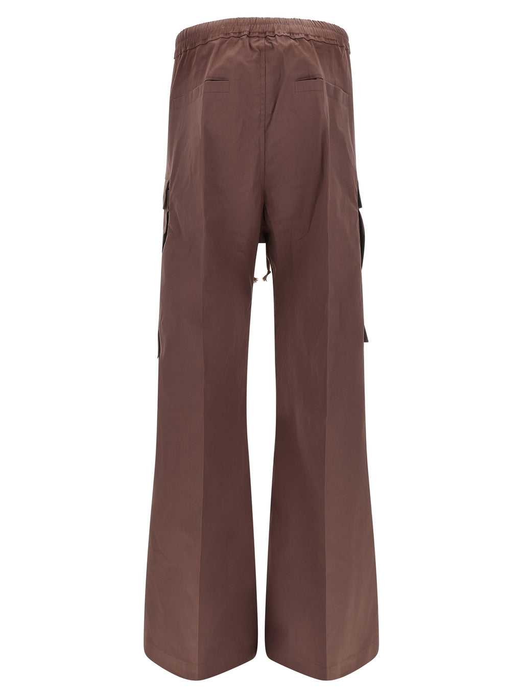 Brown Cotton Flared Pants