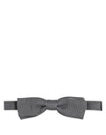 Black White Houndstooth Adjustable Neck Bow Tie