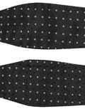 Black White Polka Dot Adjustable Neck Papillon Bow Tie