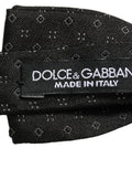 Black Diamond Pattern Adjustable Neck Papillon Bow Tie