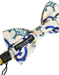 Men Multicolor Majolica Adjustable Neck Papillon Bow Tie