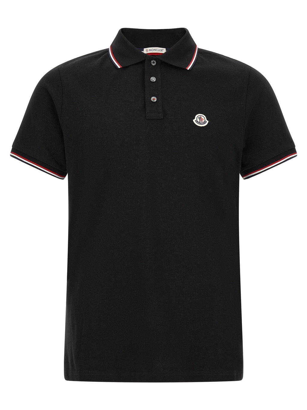 Black Cotton Polo Shirt