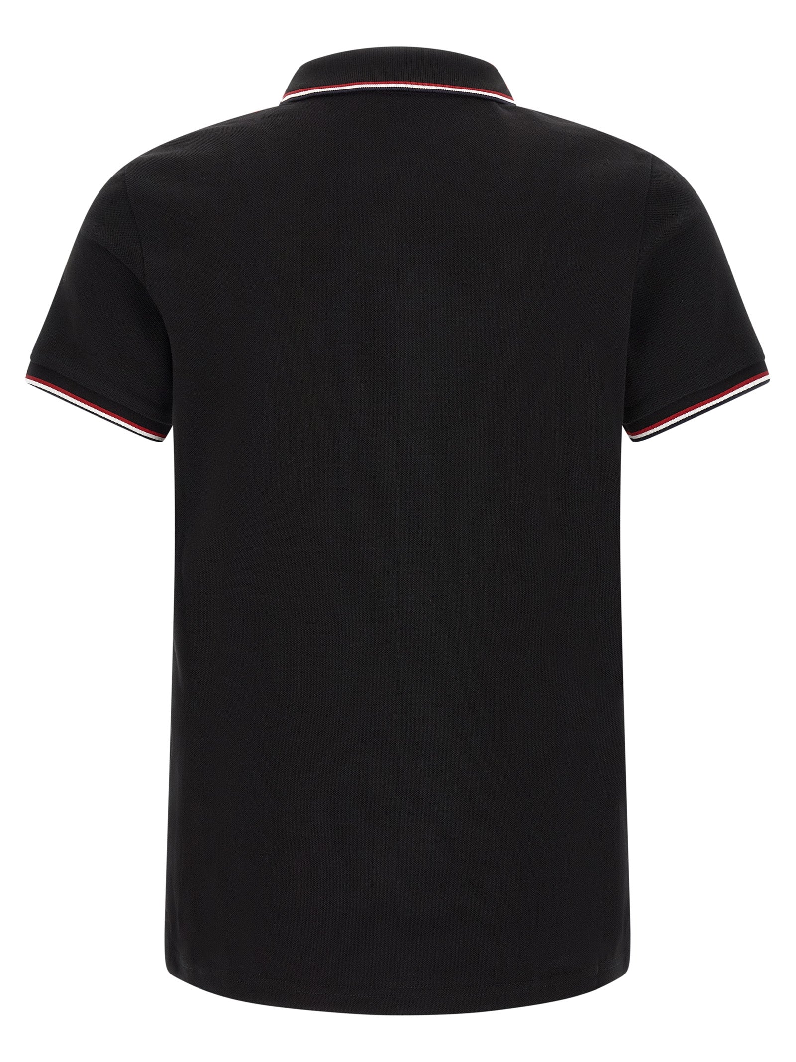 Black Cotton Polo Shirt