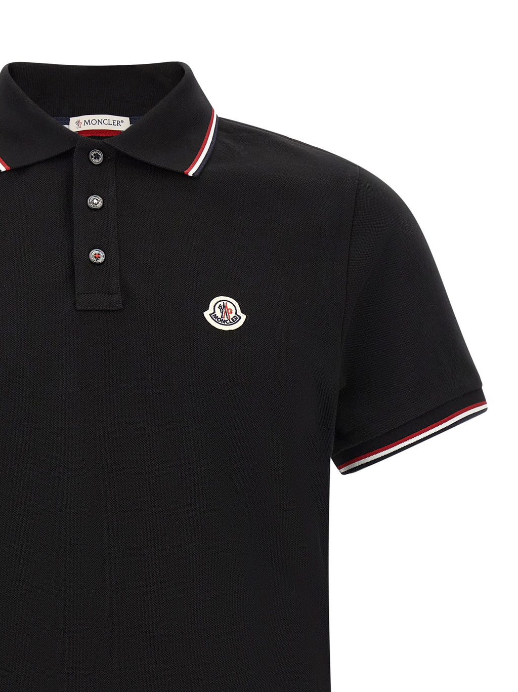 Black Cotton Polo Shirt