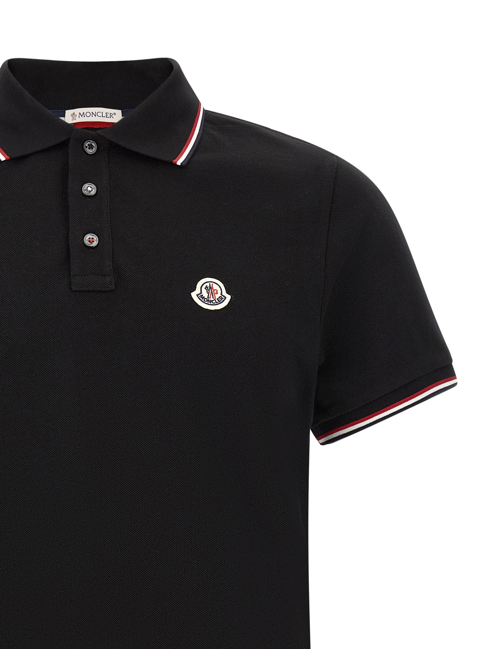 Black Cotton Polo Shirt