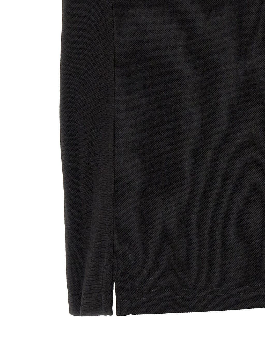 Black Cotton Polo Shirt