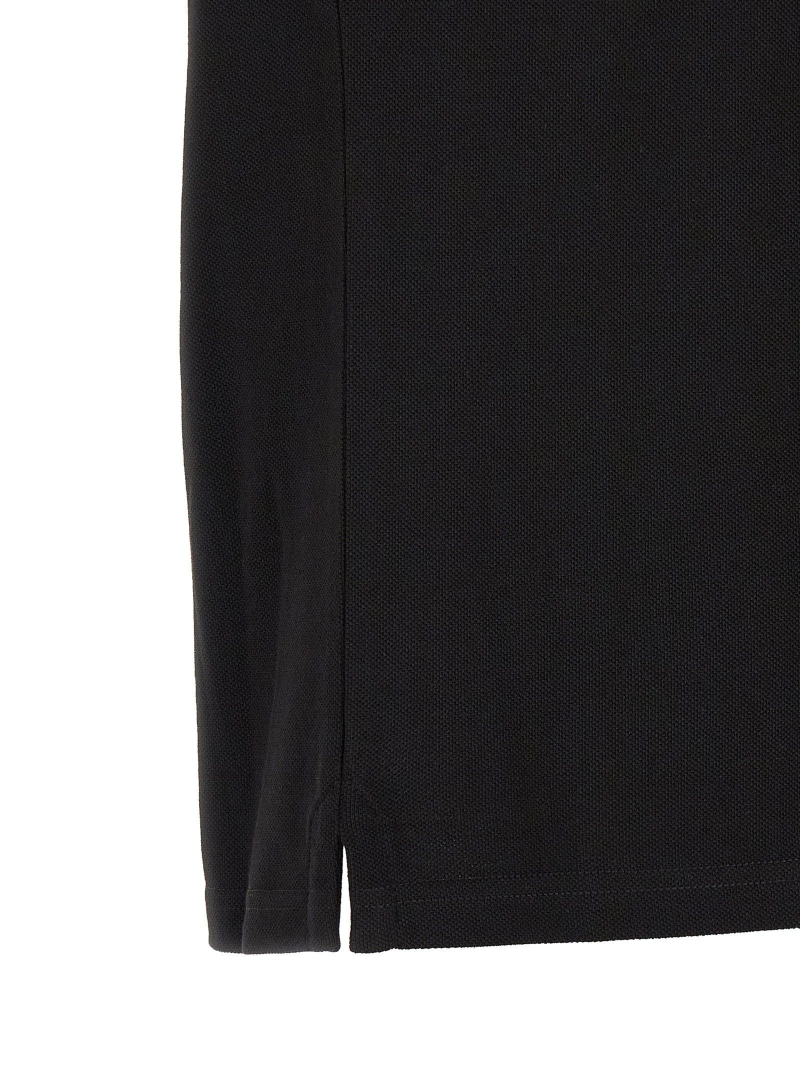 Black Cotton Polo Shirt