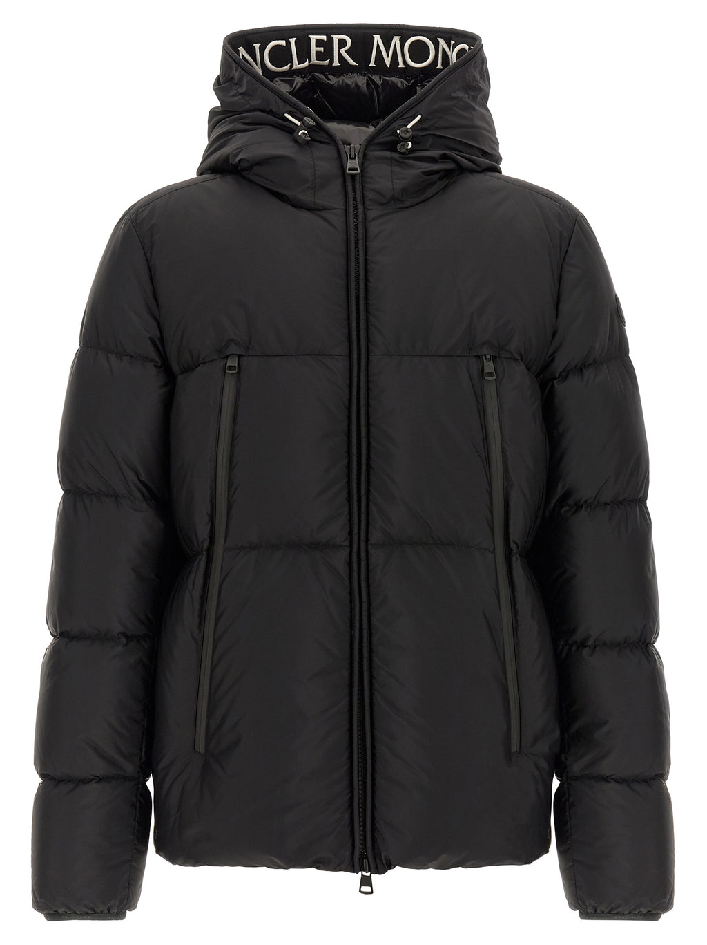 Black Polyamide Full-Length Jacket