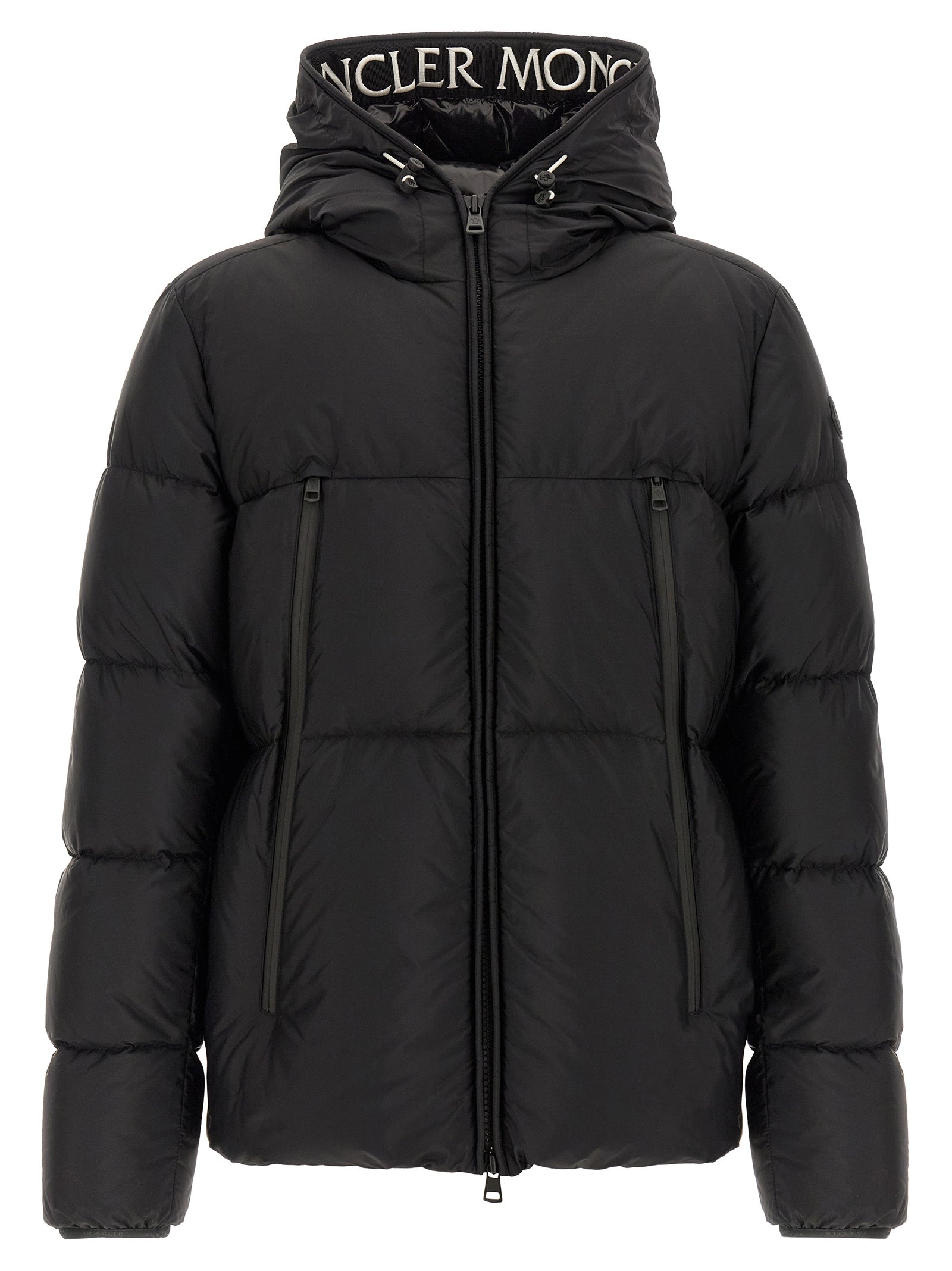 Black Polyamide Full-Length Jacket