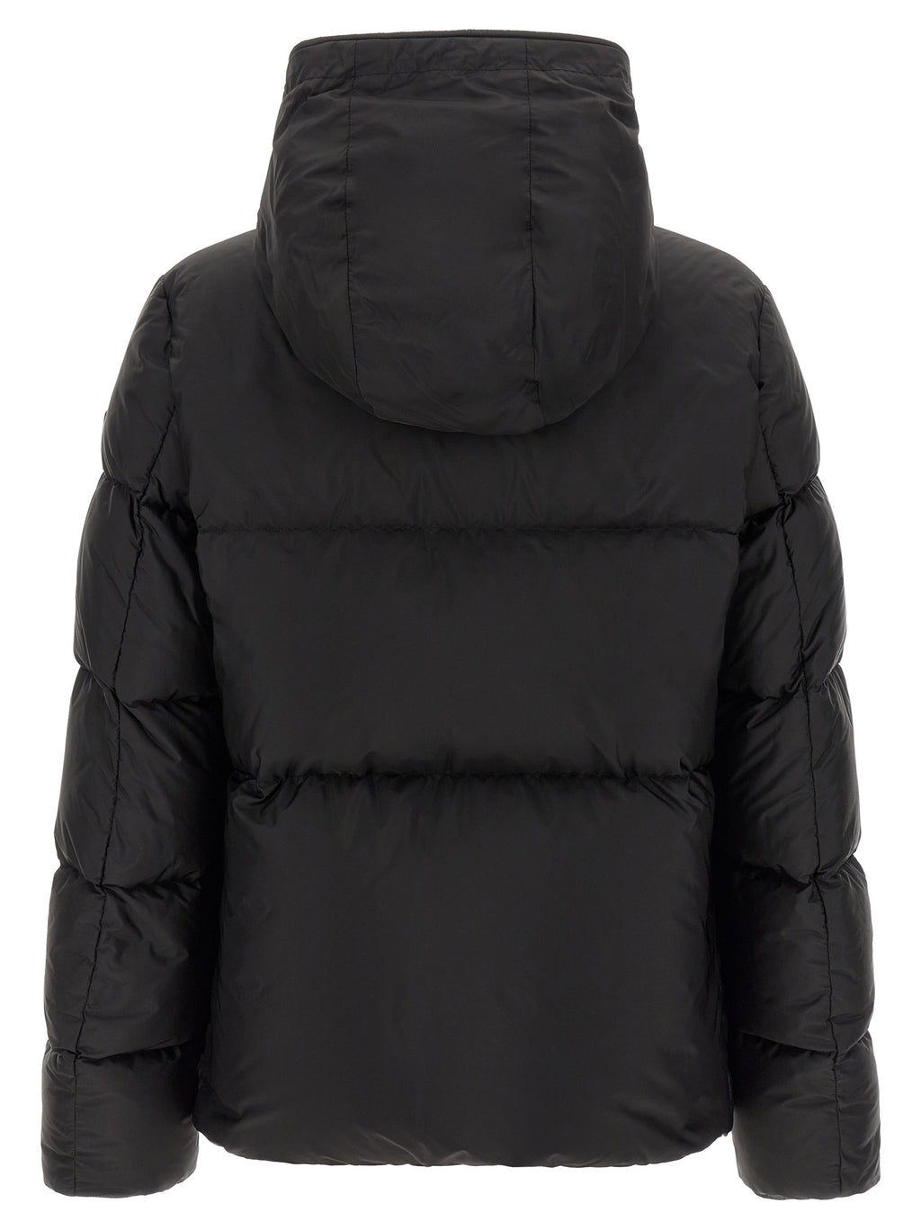 Black Polyamide Full-Length Jacket