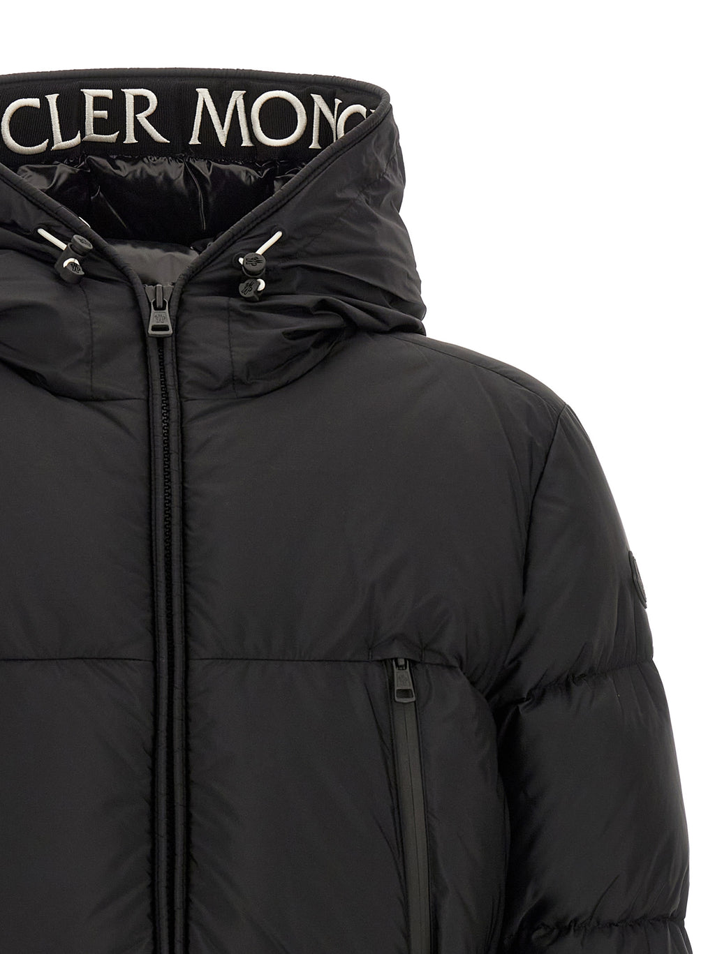 Black Polyamide Full-Length Jacket