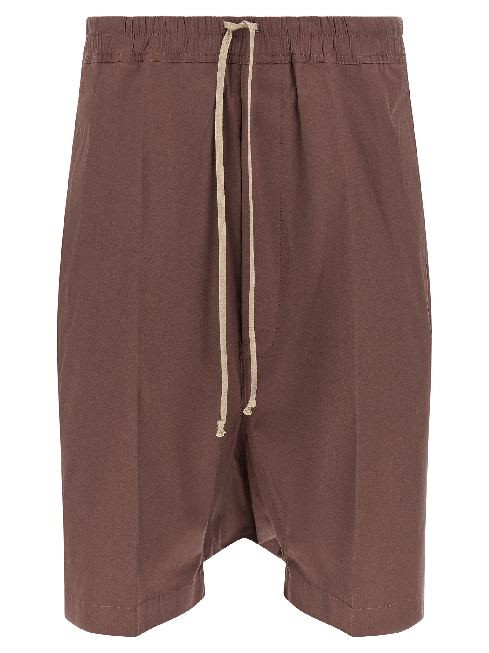 Brown Cotton Bermuda Shorts