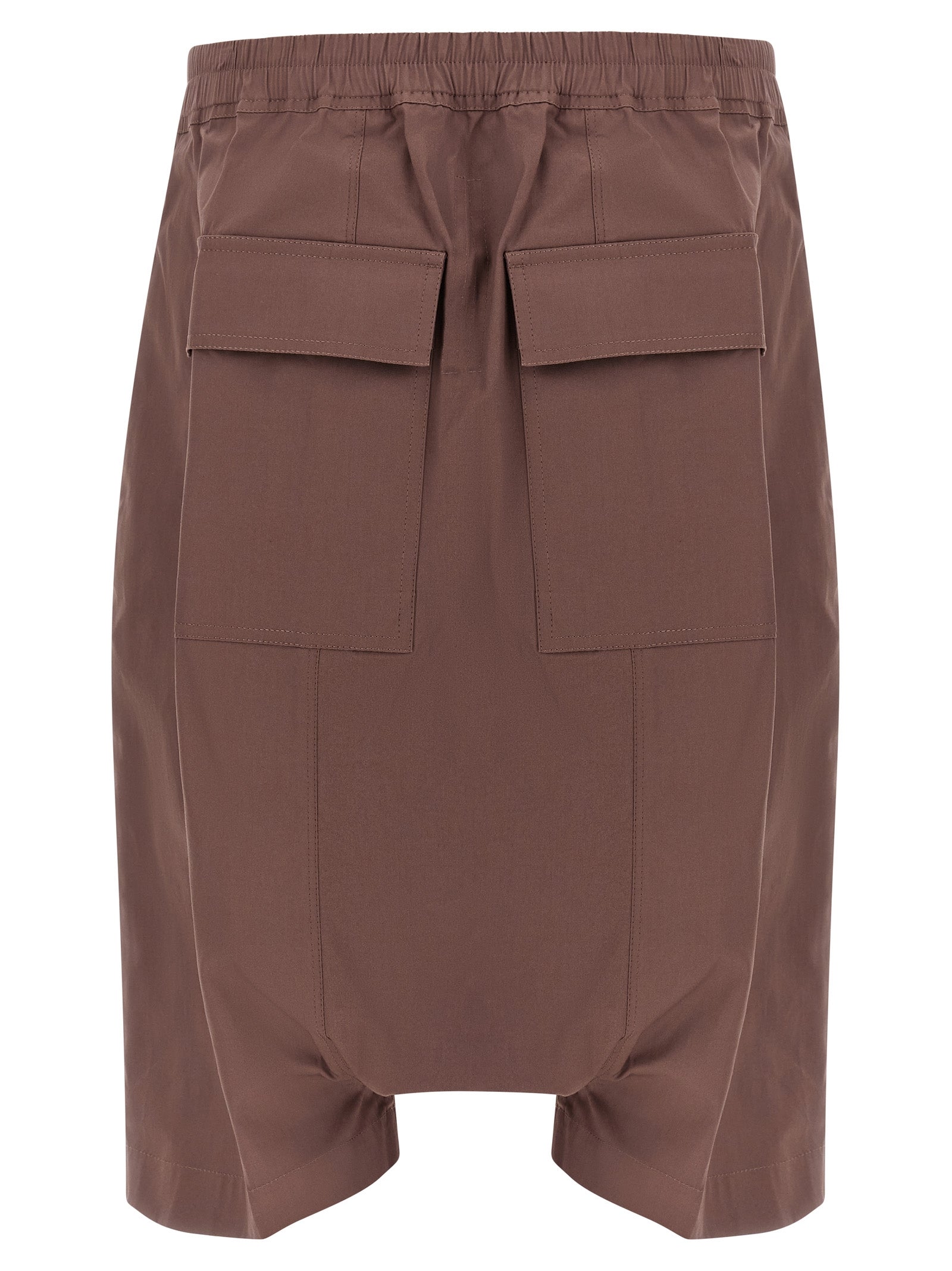 Brown Cotton Bermuda Shorts