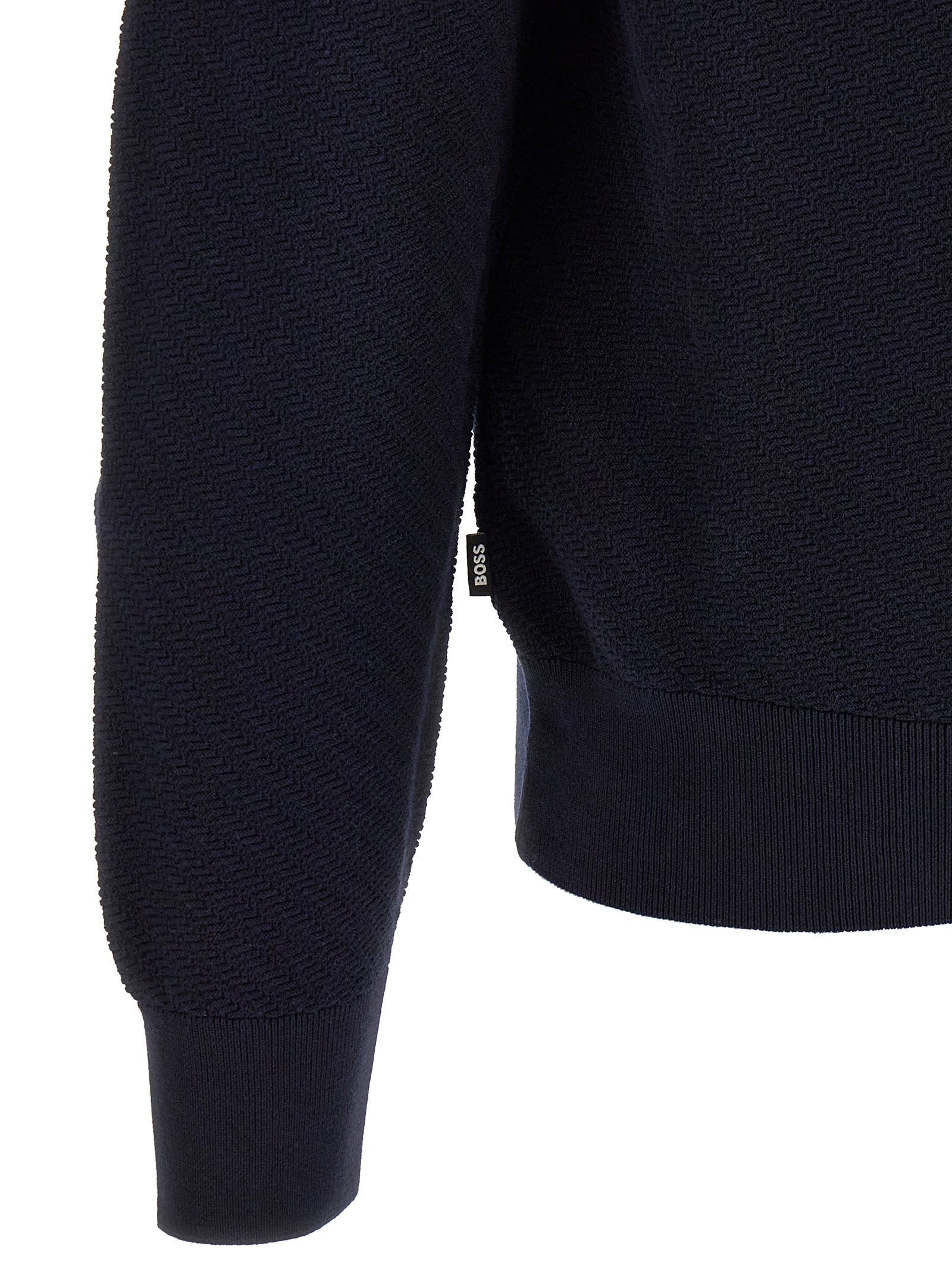 Blue Cotton Polo Shirt