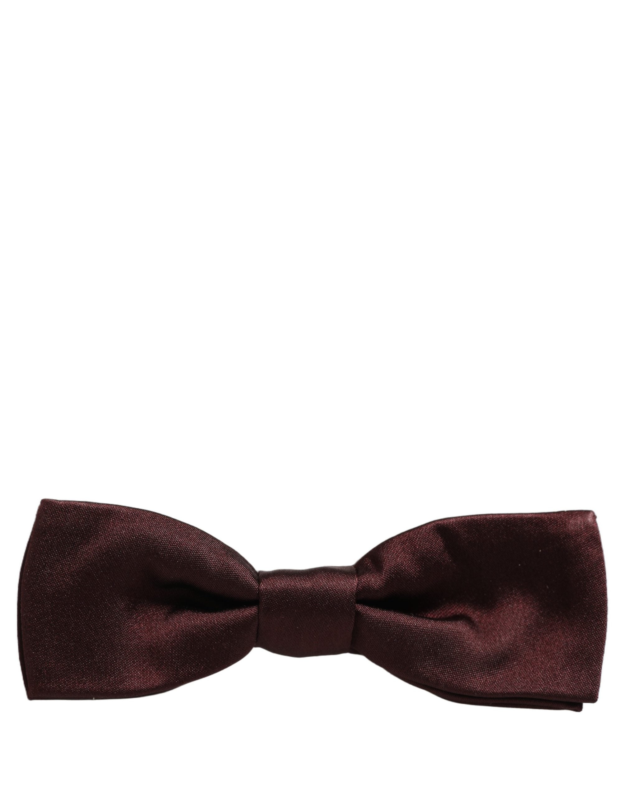 Men Brown 100% Silk Adjustable Neck Papillon Bow Tie