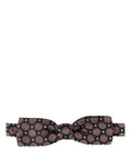 Multicolor Geometric Silk Adjustable Neck Papillon Bow Tie