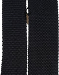 Men Black 100% Silk Adjustable Men Tied Necktie Tie