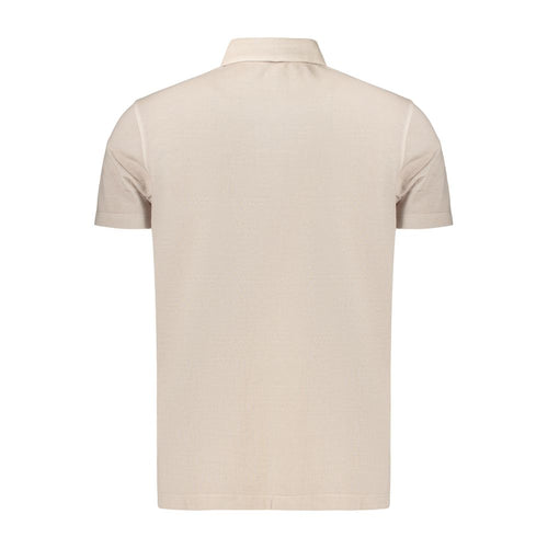 Beige Cotton Men's Polo Shirt