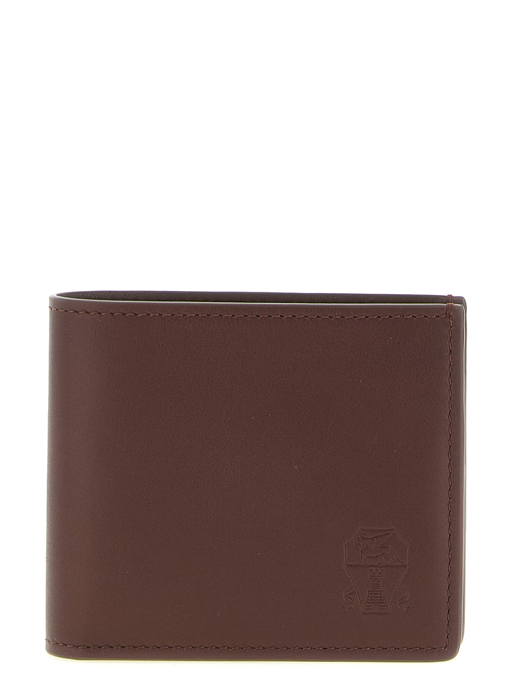 Brown Calfskin Leather Wallet