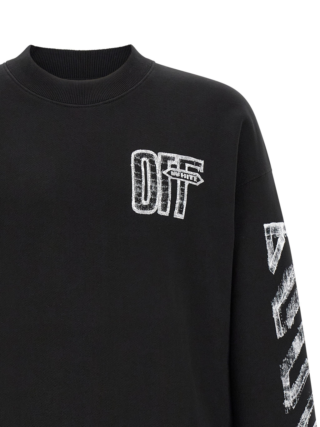 Black Cotton Sweatshirt
