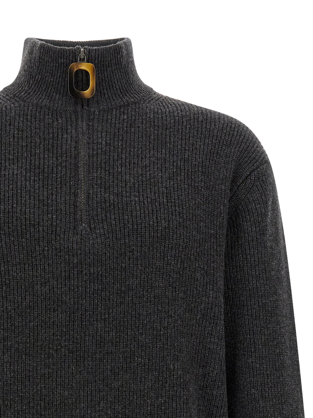 Gray Wool Cardigan