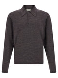 Brown Wool Polo Shirt