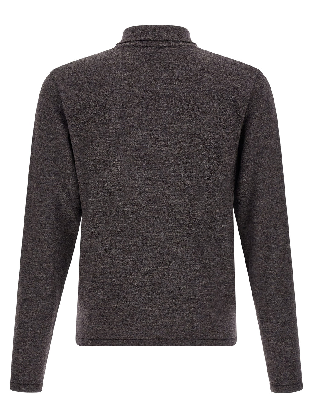 Brown Wool Polo Shirt