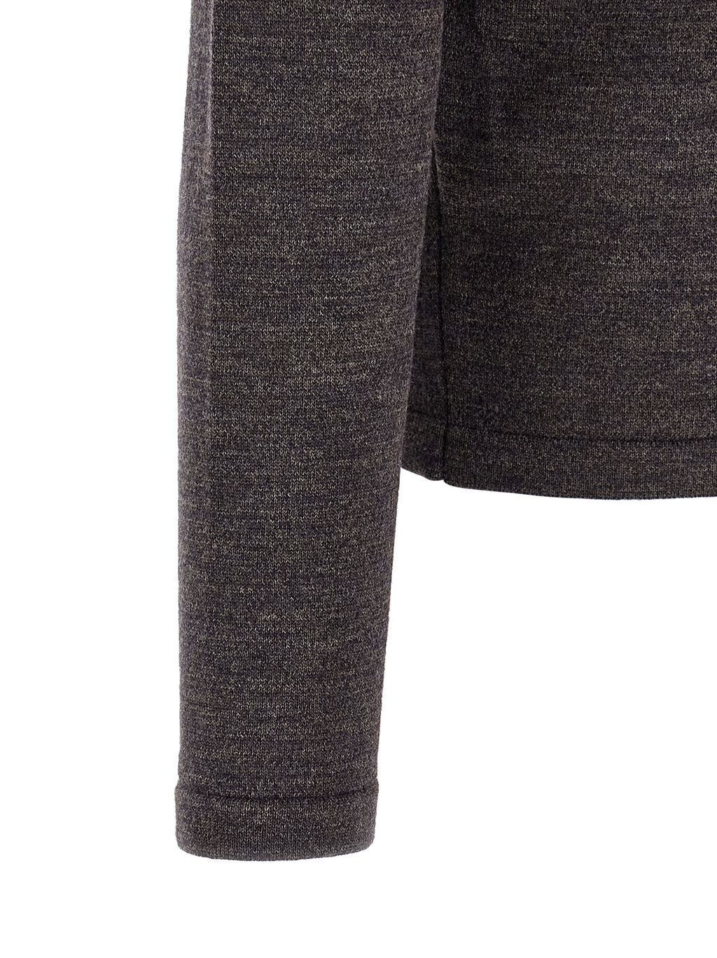 Brown Wool Polo Shirt