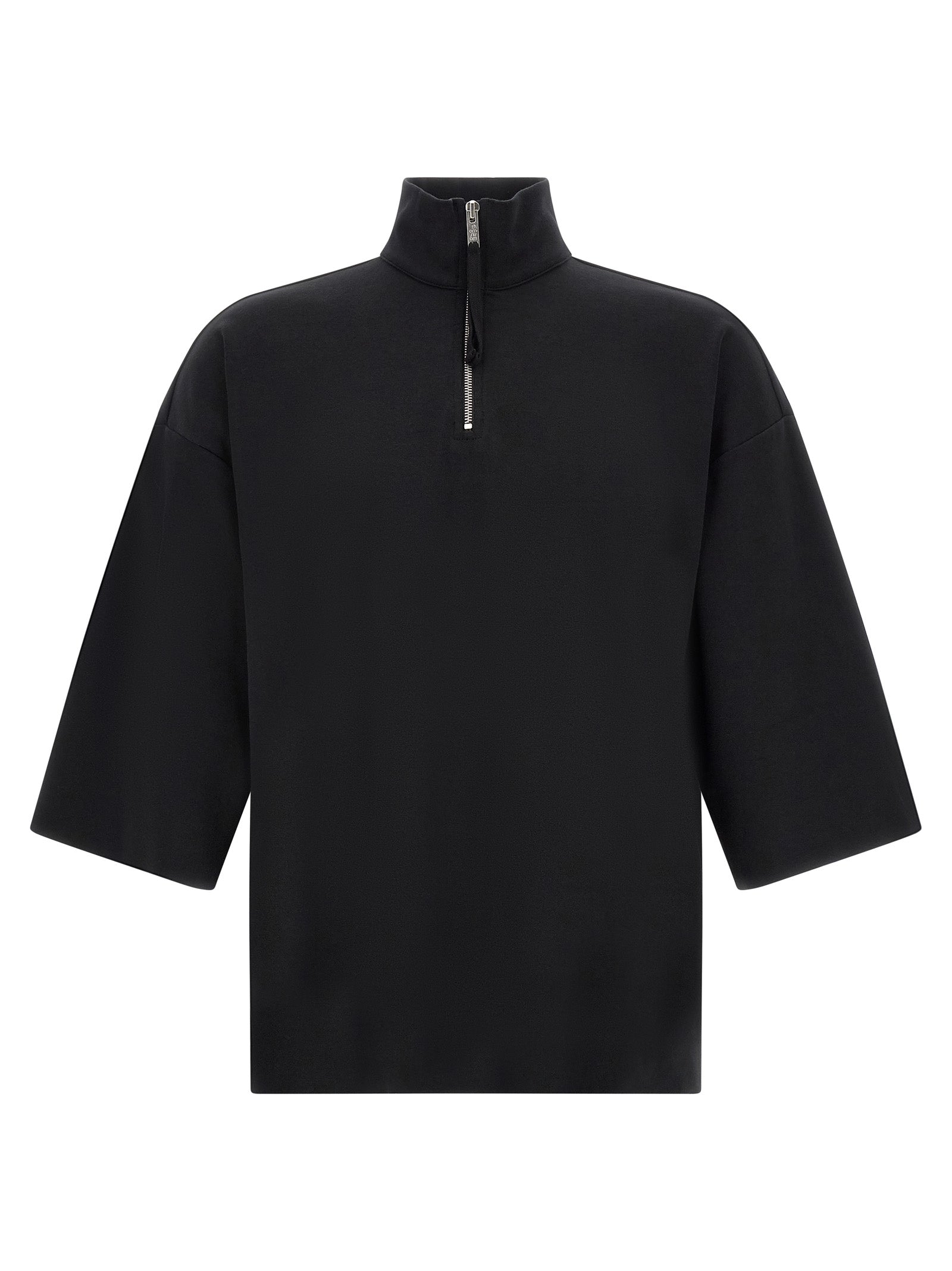 Black Cotton Sweatshirt