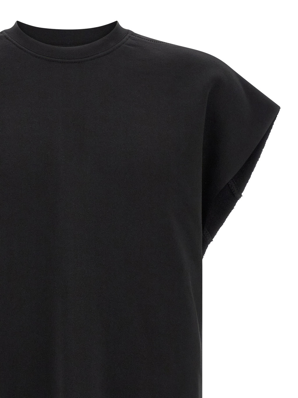 Black Cotton Sweatshirt