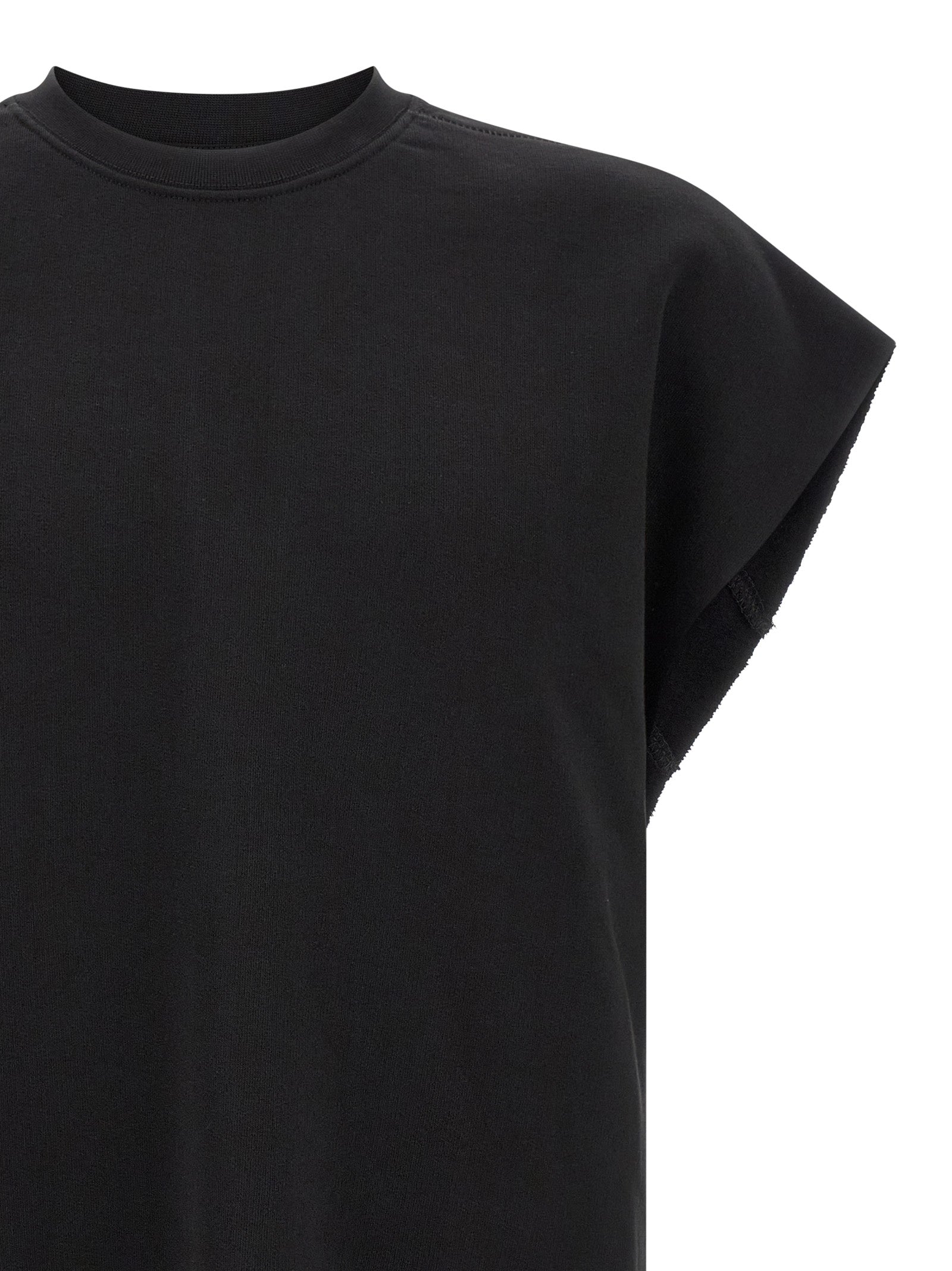 Black Cotton Sweatshirt