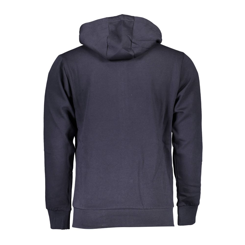 Blue Cotton Men Sweatshirt