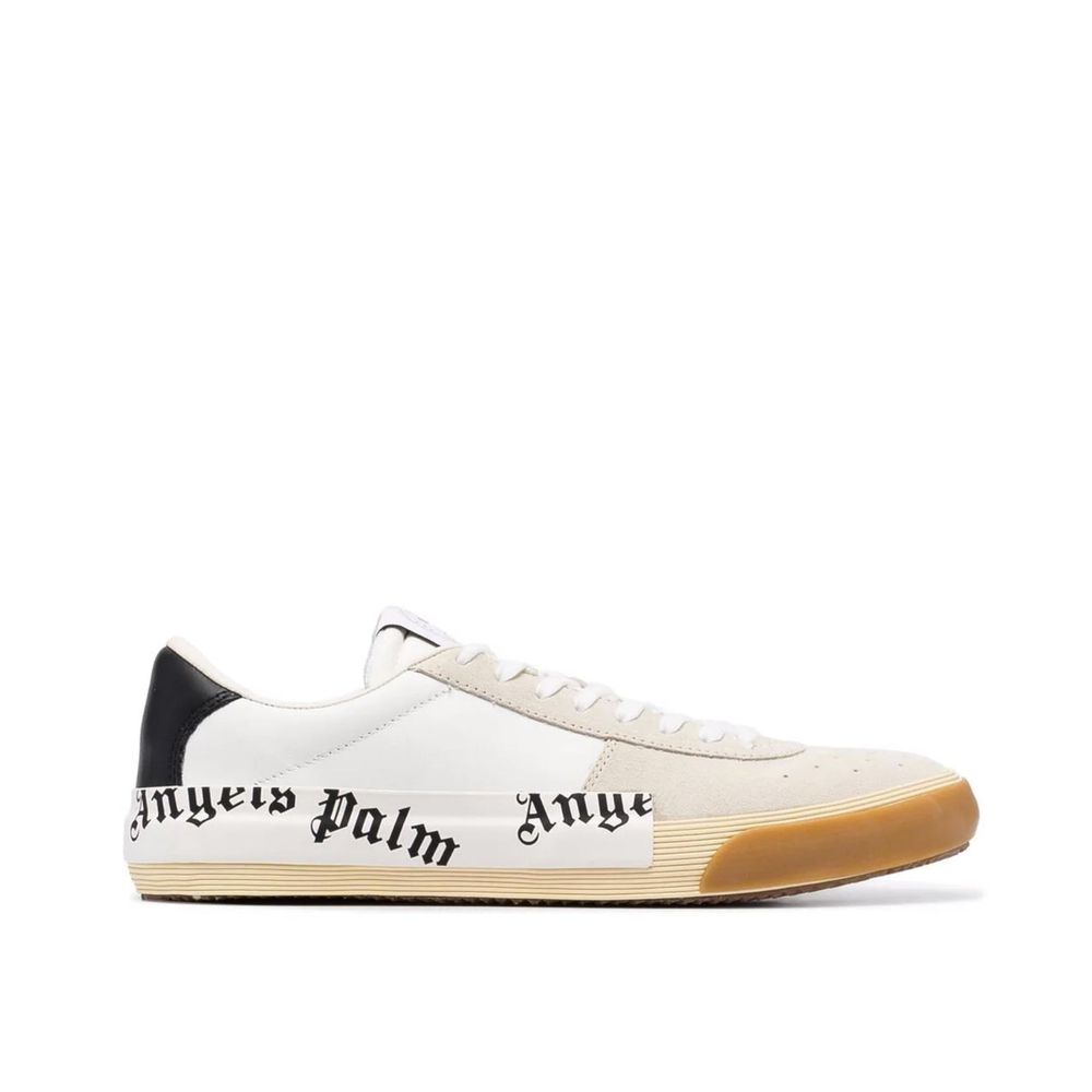 Beige Calfskin Low Top Sneakers
