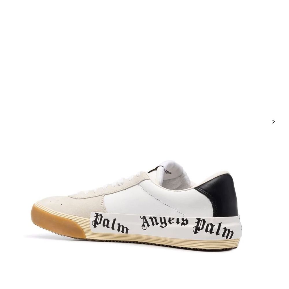 Beige Calfskin Low Top Sneakers