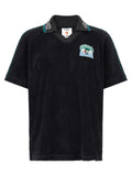 Black Cotton Polo Shirt