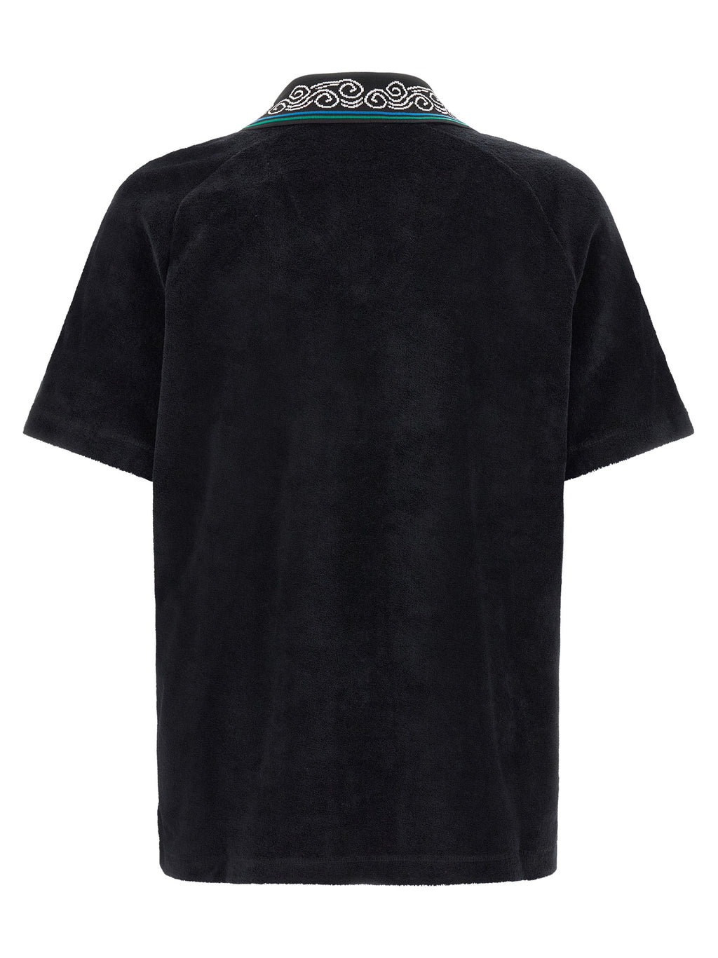 Black Cotton Polo Shirt