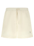 White Polyester Swim Shorts