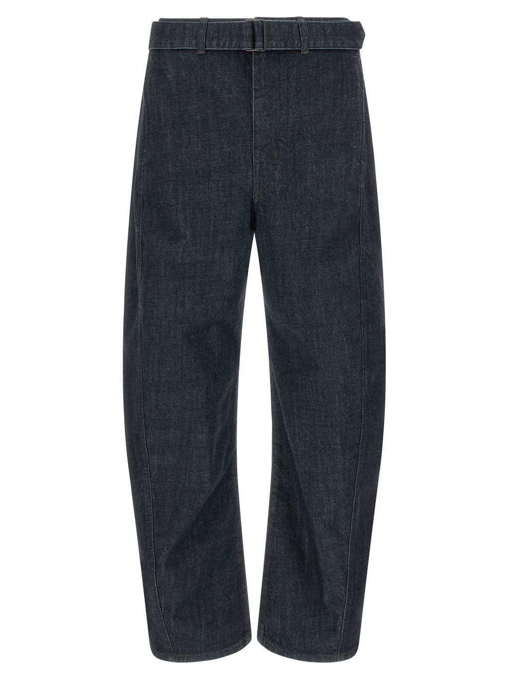 Blue Cotton Tapered Jeans
